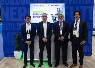McDermott and BW Offshore announce collaboration to enable offshore blue ammonia production.